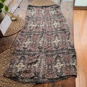 ALC silk maxi skirt